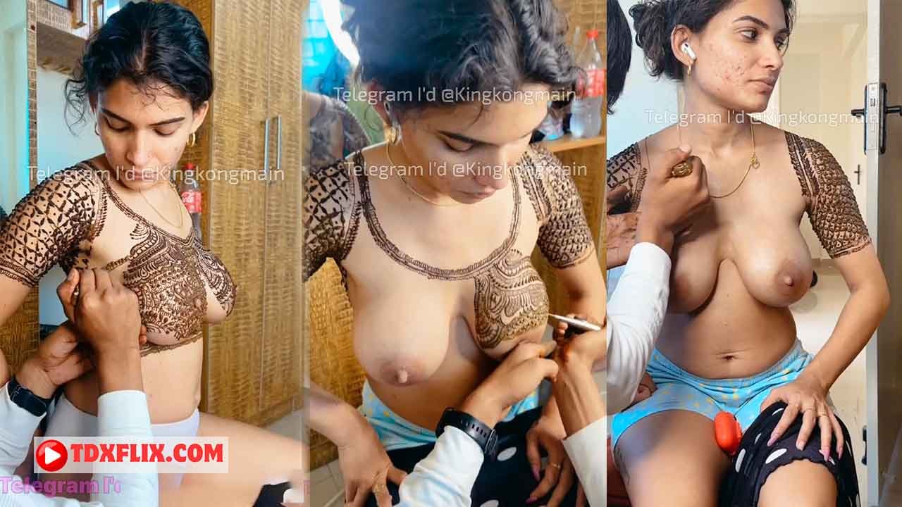 Resmi R Nair Full Nude Mehndi BTS Video P01
